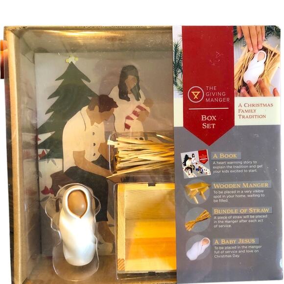 Christmas Manger Family Tradition Holiday Activity Baby Jesus - Picture 1 of 4